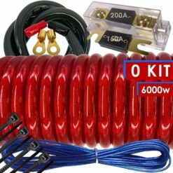 0 Gauge Automotive Amplifier Wiring Kit