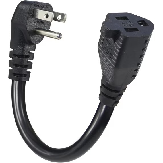 6" Low Profile Extension Cord